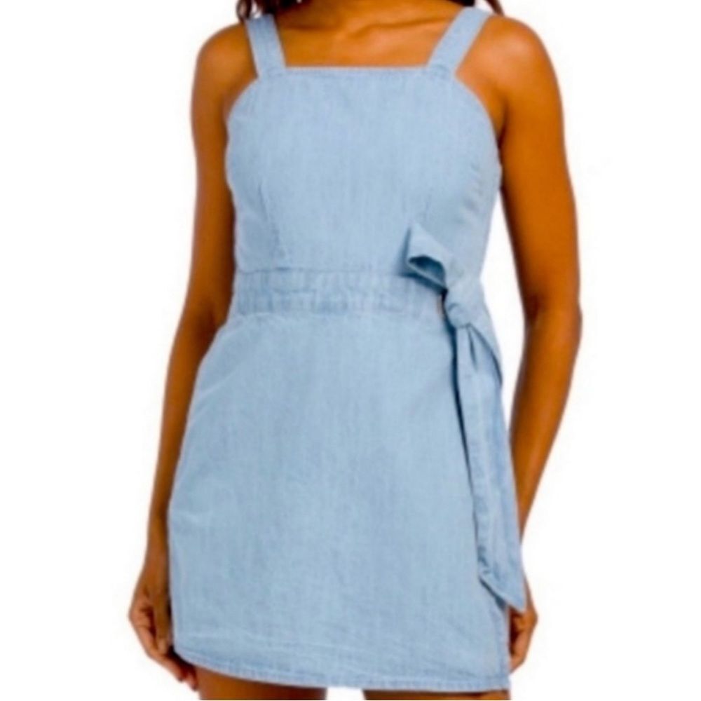 Sincerely Jules Denim Sundress Romper Skort SZ XS - Picture 11 of 12